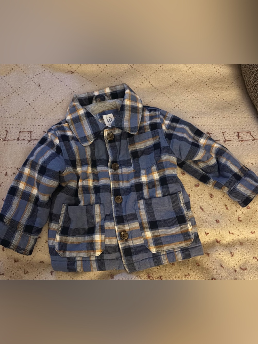 GAP Plaid button down jacket
